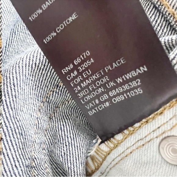 Urban Outfitters BDG Low Rise Boyfriend Jean Shorts Button Fly Size 30 NEW Blue - Picture 8 of 8